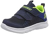  Skechers Jungen Comfy Flex 2.0 Sneaker, Blau Marineblau Textil Blau Besatz Nvbl, 27.5 EU