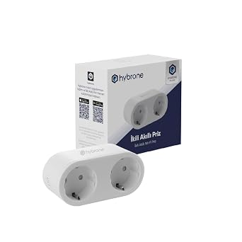 Hybrone Current Protected Dual Wi-Fi Smart Socket, 16 Amps, Energy Monitoring, Child Lock, Remote Control with Application
