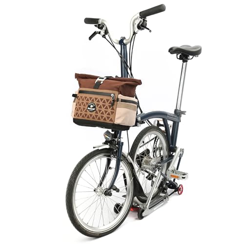 Sac de guidon pour vélo pliable 6,5L Rhinowalk marron