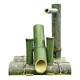 shishi odoshi sound Costruzione in bambù naturale: presenta sculture realizzate in robusto bambù, offrendo una decorazione elegante che riflette i valori della cultura tradizionale asiatica, simboleggiando longevità, amicizia e diligenza.