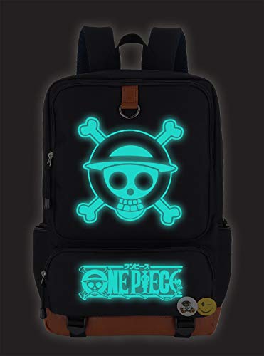 Roffatide Anime One Piece Luminous Backpack Straw Hat Crew Book Bag Laptop School Bag #TOP1