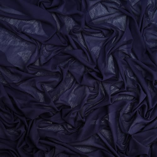 Zelouf Fabrics Navy Nylon Mesh Fabric by The Yard