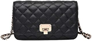 Women Leather Shoulder Bag Fashion Clutch Handbag Quilted Designer Crossbody Bag with Chain Strap