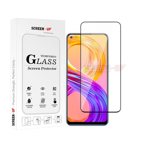 Image of ScreenUp Tempered Glass For Realme 8 Pro /Realme 9 Pro+ - Ultra Clear, 9H Scratch Resistant, Full Coverage, Easy Install Screen Protector