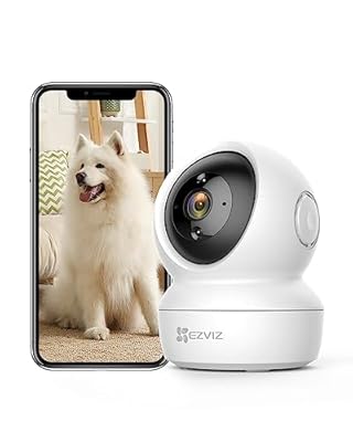 EZVIZ Cámara Vigilancia WiFi Interior 360º 1080P Camara Vigilancia Bebe/Mascotas Visión Nocturna Audio Bidireccional Detección de Movimiento Control Remoto Compatible con Alexa Andriod/iOS C6N