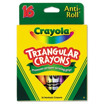 Triangular Anti-roll Crayons