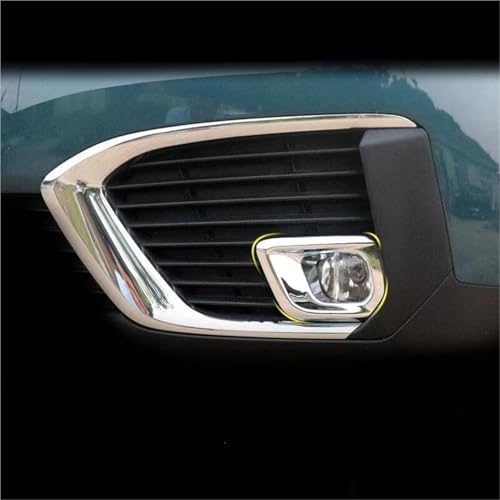 Rejilla de luz antiniebla delantera para Peugeot 2017-2020 con elegante marco cromado 5