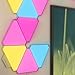 Smart Light Panels, Wall Lamp Smart Ambient Light Board, Triangle Combination, LED Quantum Light, APP Controllable, Room Background Decorative Light,9 pcs Complete Set