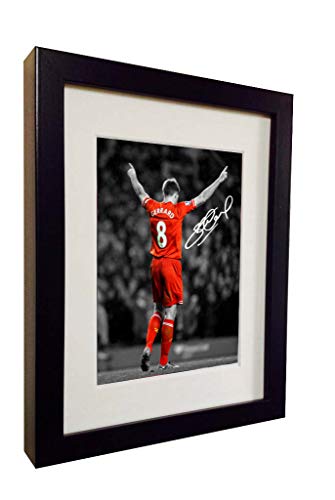 Signed Steven Gerrard Liverpool Autographed Photo Picture Frame by Kicks
