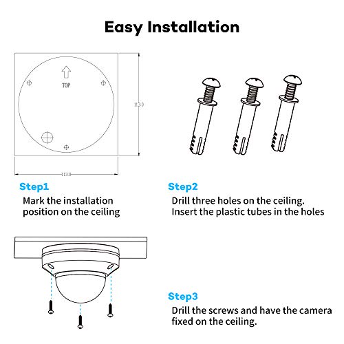 [Newest] ONWOTE 5MP PTZ PoE IP Security Camera Outdoor with Audio, 350° Pan 90° Tilt 3X Optical Zoom, 2.8-8mm Motorized Lens, 2592 1944 Megapixels, Add on Cam to ONWOTE PoE NVR - Thumbnail 5