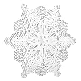 MoKo Snowboard Stomp Pads, Snowboard Pad mit 3M Selbstklebende Rückseite für Skateboard Skibrett im Winter, Snowboard Zubehör aus PVC mit Schneeflockenform für Sport Berg Trainingsplatz - Klar