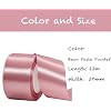 MORAINJAY Dirty Pink Ribbon 50mm Wide Satin Ribbons Roll Fabric Thick ...