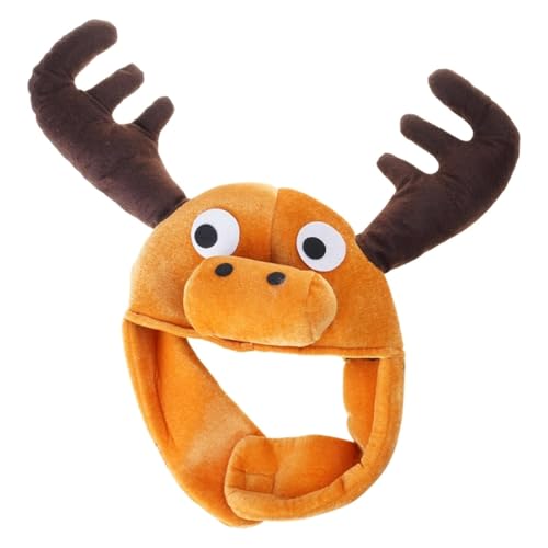Chapeau d'élan en peluche isolant contre le temps froid