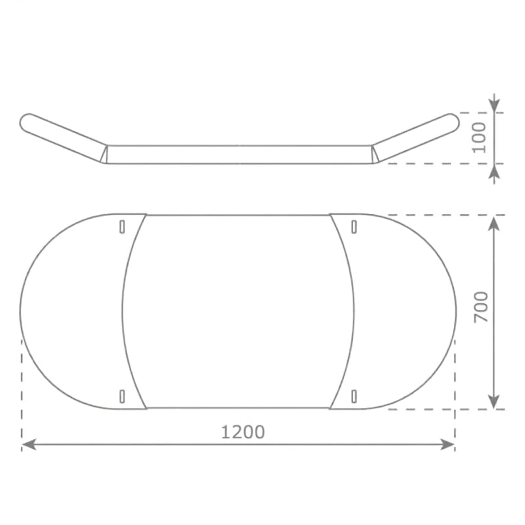 Altalena a nido (ovale), dimensioni 120 x 70 cm, portata fino a 150 kg, impermeabile, per interni ed esterni, altalena per bambini e adulti