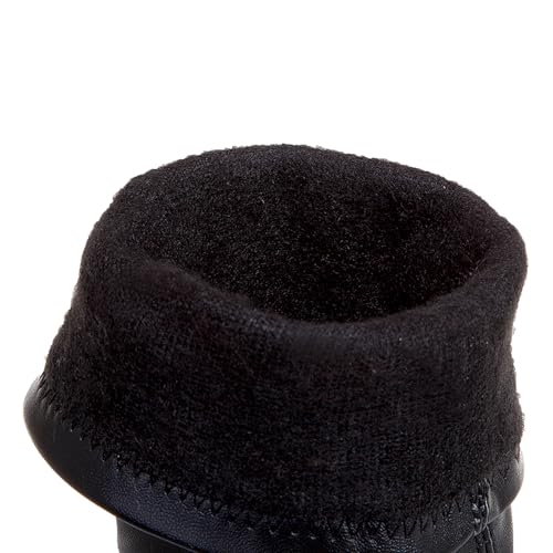 Asterisco Bottes Mi-Mollet À Talons Aiguilles Pour Femmes Talons Hauts Bottes Pointu Zip Bottes de Fête, R6809Le Noir Taille 38 EU/39Cn – vue 7