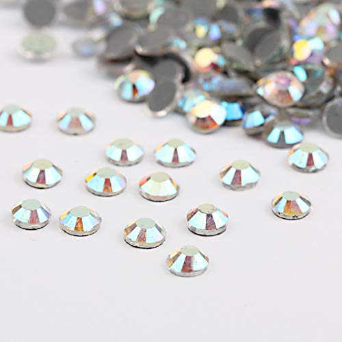 Image of beadsland Crystal Hotfix Rhinestone,Machine Cut Stone 1440pcs /pkg (CrystalAB,SS10 /3mm)