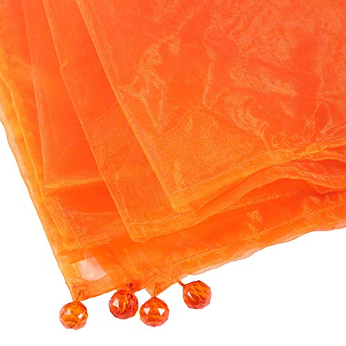 Fennco Styles Sorbet Tissue Organza Tablecloth 54 X 54 Inch cover