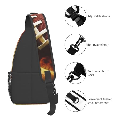Bolso cruzado para hombre mochila bandolera negra miniatura 5
