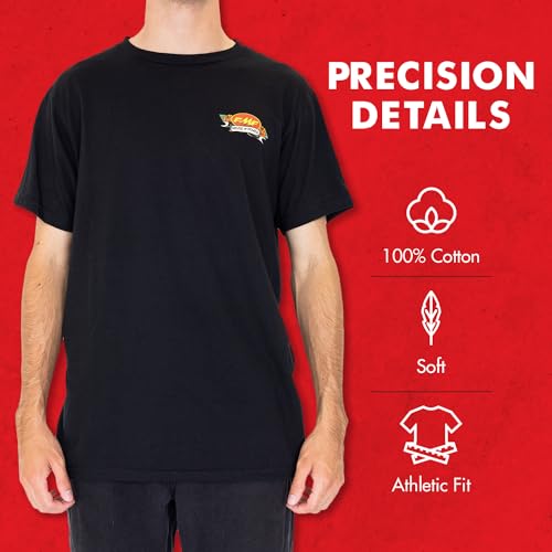 FMF Pins & Needles Tee - Crew Neck Mens T Shirt, Motocross, Dirt Bike T Shirts Blk4