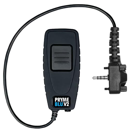 PRYMEBLU® BT-522s-V2 Bluetooth Wireless PTT Button and Headset Adapter(Version 2) with Adjustable Strap - Fits: Vertex(x22s) Radios with Single Pin and 2 Locking Screws