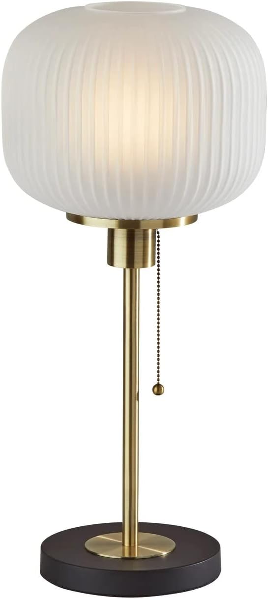 Adesso 4277-21 Hazel Table Lamp, 22 in, 60W, Antique Brass, 1 Table Lighting