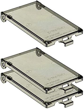 iMBAPrice (3-Pack) DBVC-1 Extra Duty Replacement in-Use Cover for Arlington DBVR1C/DBVS1C/DBVM1C/60VC 1-Gang (Vertical) in Box Electrical Outlet Box - Clear