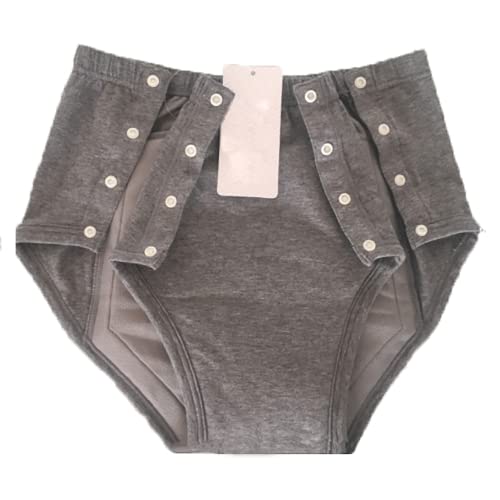 WXZQMZ Pañal de Tela para Adultos Reutilizables, Calzoncillos de incontinencia Lavables, Calzoncillos de incontinencia Abierta Frontal, para Hombres y Mujeres B M