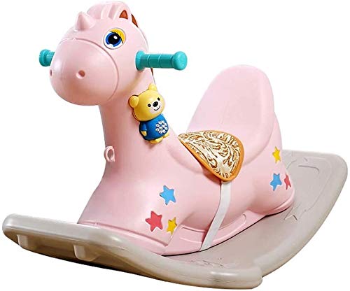 ZHANGYUEFEIFZ Schaukelpferd Plüsch Schaukeltier Pferd Schaukelpferd Kinderstuhl Baby Trojanspielzeug Geschenk Niedlichen…