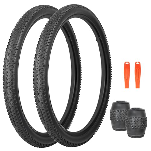 FOMAS Bike TIre 24/26/27.5/29 x 2.125 inch (Black 2 Pack,