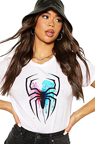 VLAMOversized Fit Spider Printed Casual Tshirt for Women