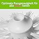 Bürstenking WC Ersatzbürstenkopf, 67 mm, Toilettenbürstenkopf Set passend für Emco WC-Garnituren, Borsten Ersatzklobürstenkopf, mit M12 Innengewinde, 5 Stück, weiß