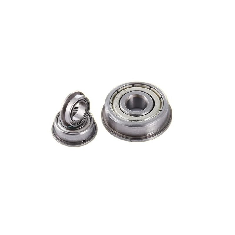 DINGGUANGHE 4PCS Miniature Flange Bearings Inner Diameter 2mm High Speed Flanged Ball Bearing (Size : 2x5x3.2mm, Style : Stainless Steel)