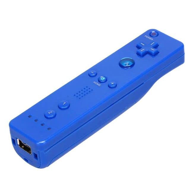 Wireless Remote Control Motion Sensitive Controller for Wii U Wiimote Console - (Color: Dark Blue)