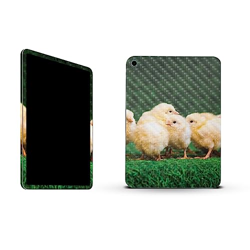 Image of MightySkins Carbon Fiber Skin Compatible with Apple iPad 10.9 inch 10th Gen (2022) Full Wrap Kit - Group of Chicks | Protective, Durable Textured Carbon Fiber Finish | Easy to Apply | Made in The USA