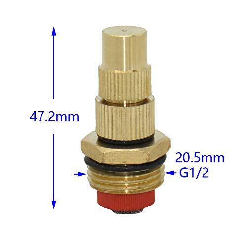1/2" réglable buse Brouillard Eau buse de pulvérisation de Jardinage Irrigation Arroseur avec Filtre 20 Pc