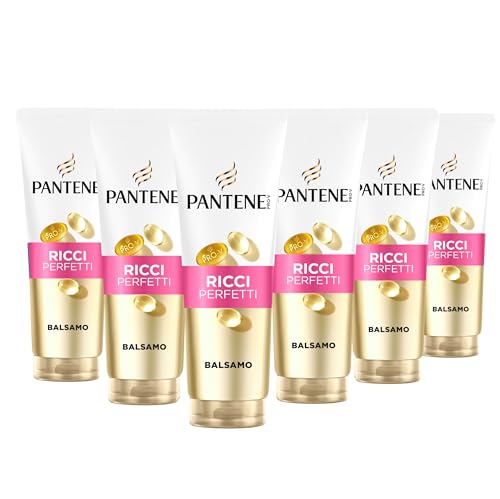 Pantene Pro-V Balsamo Ricci Perfetti 6x230ml per Ricci Crespi e Ribelli, Balsamo Uso Quotidiano, Pro-Vitamina B5 e Miscela di Nutrienti, Senza Olio Minerale e Coloranti, Tecnologia Active Nutri-Plex