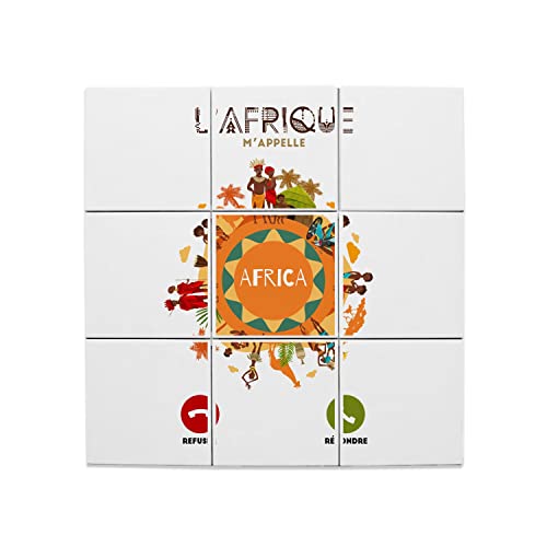 Carreaux céramique décoratifs 20x20 art Afrique fresque murale salon 60x60cm