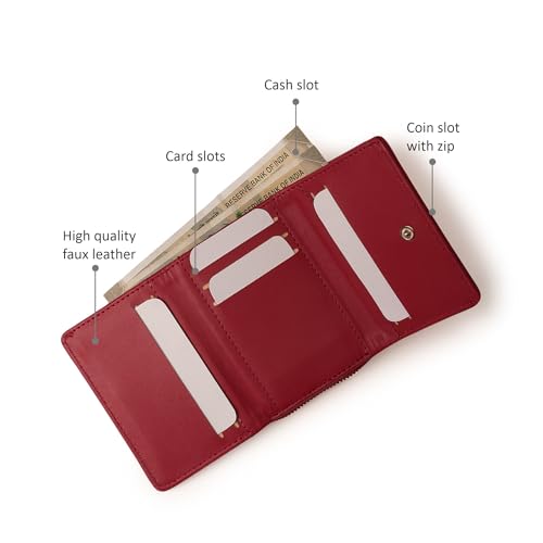 Image of Fastrack Women's Pocket Essentials Wallet | Compact & Convenient | Coin Purse, Card & Cash Slots | Everyday Carry | 6 Months Warranty