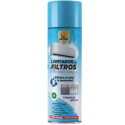 SPSIL Limpiador de Filtros de Aire Acondicionado 400ml - Elimina Moho y Bacterias - Mejora la Eficiencia - Fácil Aplicación