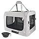 Petseek Transporttasche für Katzen, weich, faltbar, für kleine und mittelgroße Hunde, 61 x 41,9 x 40,6 cm, für Reisen, zusammenklappbar, belüftet, Komfortables Design, tragbar