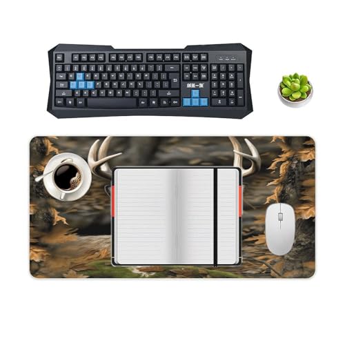 Tapete de escritorio Camouflage Deer con base de goma grande miniatura 4