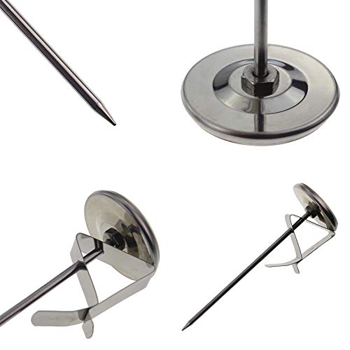 Frothy Milk Thermometer For Steaming Milk With 125 Mm Stainless Steel Probe And Clip Barista Coffee Great For Frothing Milk #TOP6