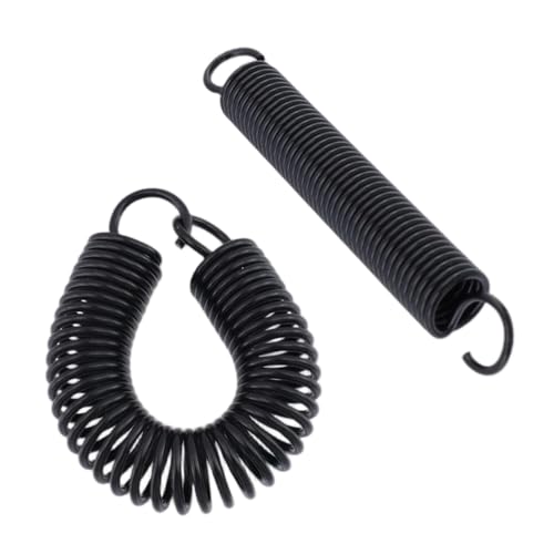 Image of Mcredy 10 Pcs Extension Springs Black 2.76 Inch Stainless Steel Mechanical Small Extension Spring with Dual Hooks for Home Repairing