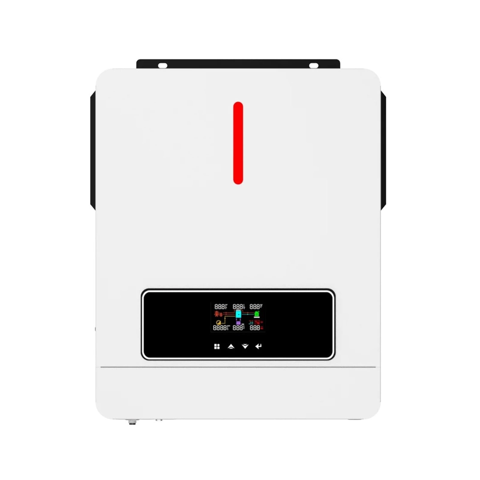 PVTLCYBI Hybrid Solar Inverter 4.2KW 6.2KW 24V 48V 220Vac With120A MPPT Solar Controller 500VDC Pure Sine Wave Inverter(6.2KW 48V,Without WIFI)