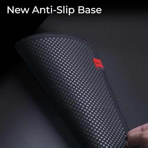 benq zowie g-tr large esports gaming mouse pad humidity resistance cloth consistent and controlling glide softer uniform high-density rubber base stitched edges anti-slip base