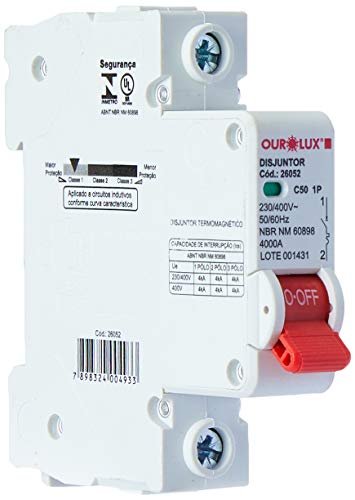 Disjuntor Unip 50A (C) Ourolux