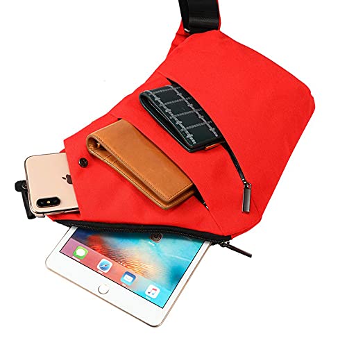 SUNSEATON Man-schoudertas, lichtgewicht crossbody-slingertas Multifunctionele rugzak voor gymschool, outdoor trekking… - Image 4