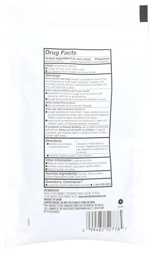 365 by Whole Foods Market, Cough Drops, Sugar Free Menthol, 25 Count - image 2