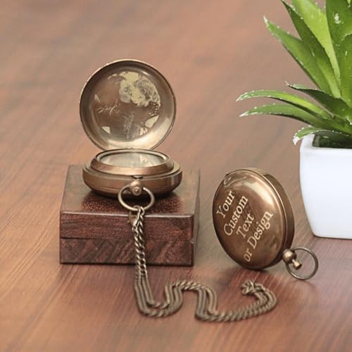 Brújula personalizada grabada para regalos a hijo, esposo - Primera comunión - Recuerdo - Bautizo