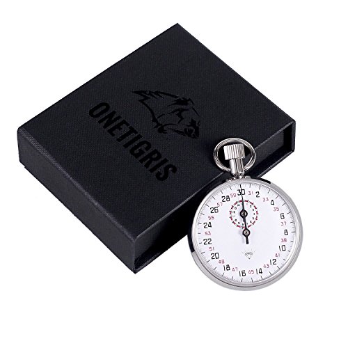 OneTigris Diamond 504 Sport Durable Mechanical Timer Stopwatch Analog Stopwatch 1/10 Second Recorder 6h Extended Running time with 13 Jewels